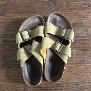 Birkenstock Yellow Sandals with Adjustable Straps